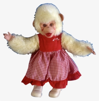 Vintage Rushton Rubber Face Tippy Monkey Stuffed Plush - Stuffed Toy