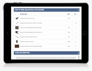 Order Roofing Materials - Email