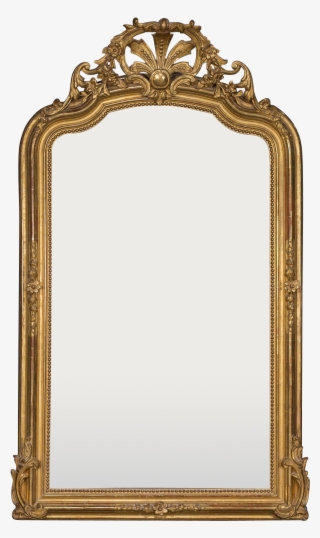 Antique French Régence Style Gold Leaf Mirror Circa