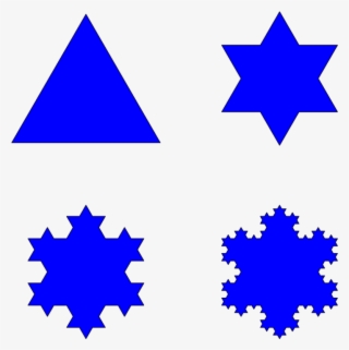 The First Four Iterations Of The Koch Snowflake - Euclidean Geometry And Fractals