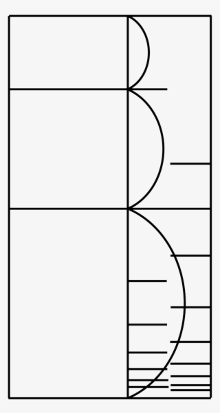 Modulor Antropometrične Mere Zlati Rez - Line Art
