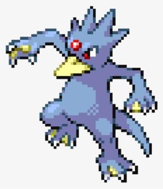 Golduck Pokemon Pixel Pixelated Pixels Blue Videogames - Golduck The Pokemon