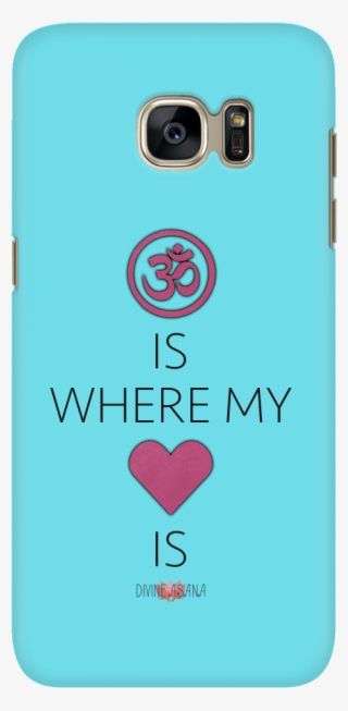 "om Is Where My Heart Is" Phone Case - Mobile Phone