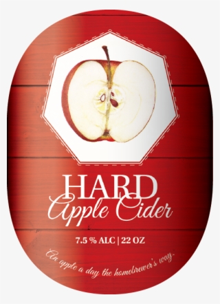 Beer Label With Necker - Hard Apple Cider Label