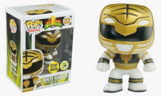 White Ranger Glow In The Dark - Power Rangers - Red Ranger Morphing Pop! Vinyl Figure