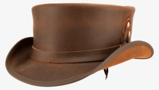 Marlow Hat W/lt Hat Band & Feather - Brown