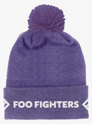 Purple Foldover Beanie