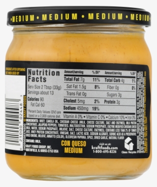 Taco Bell Salsa Con Queso, Medium - 15 Oz Jar