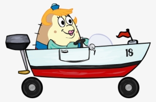 Transparent Boats Spongebob Banner Black And White - Ms Puff Transparent