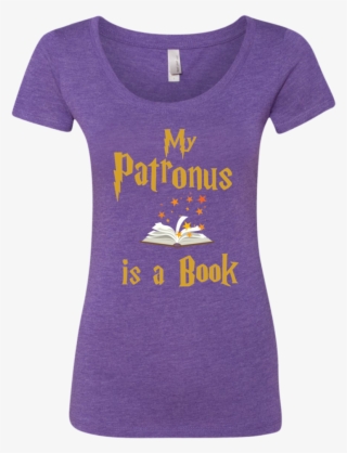 My Patronus Is A Book Next Level Ladies Triblend Scoop - My Patronus Is A Book Pullover Hoodie 8 Oz