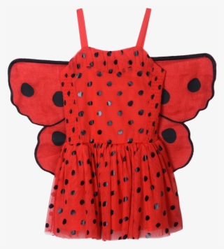 Stella Mccartney Kids Bonny Dress Lady Bugs W/wings - Dress