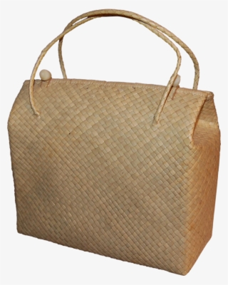 Vintage Woven South Seas Palm Or Reed Grass Purse From - Handbag