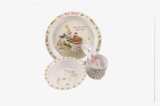 Ashdene Ruby Red Shoes Kids Dinner Set - Ashdene Ruby Goes To Paris Kids' Mealtime Set 5pce