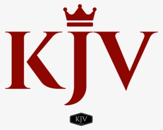 Kjv Bible Apparel Kjv Logo Red W/ Crown - Kjv Logo