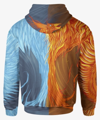 Fire & Ice Phoenix Unisex Hoodie - Active Shirt