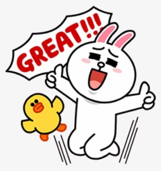 Cony Brown, Brown Bear, Line Friends, Line - Cony Line Sticker