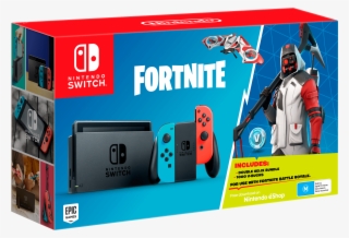 Bundle Contains 1,000 V-bucks And A Double Helix Bundle - Nintendo Switch With Neon Blue And Neon Red Joy‐con