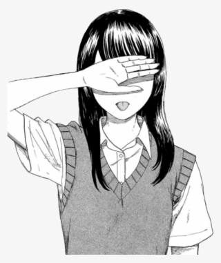 Anime Girl Cartoon Monochrome Aesthetic Png Anime Girl - Boku Wa Mari No Naka Manga Cover