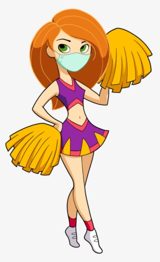 Cheerleader Kim Possible Wearing A Surgical Mask - Kim Possible Cheerleader