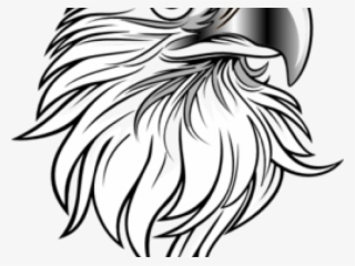 Eagle Head Side Black And White