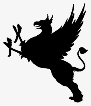 Bird, Creature, Feathers, Fictional, Griffin, Lion - Griffin Silhouette