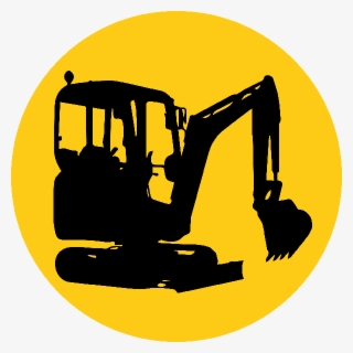 Png Library Download Bobcat Clipart Realistic - Mini Digger Silhouette