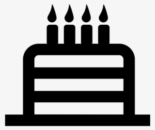 Birthday Cake Rubber Stamp - Icon