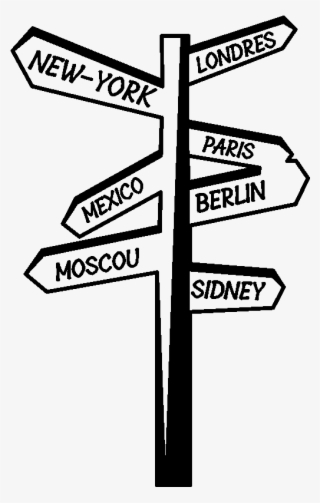 Sticker Villes Panneaux Londres New York Mexico Ambiance - New York City