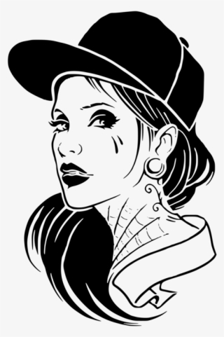 T Shirt Stencil Drawing Pin Up Girl Art