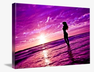 Woman Purple Silhouette W