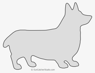 Png Format - Corgi Cartoon Black And White