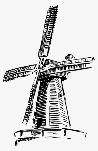 Windmill - Dibujo Molinos De Viento