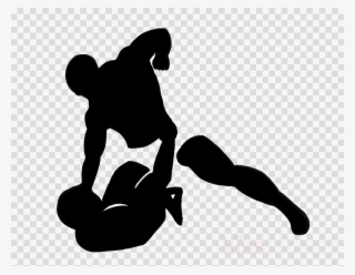 Download Mixed Martial Arts Silhouette Clipart Mixed - Мма Силуэт