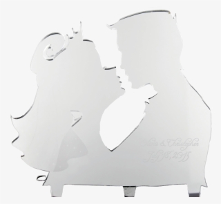 Kissing Couple Silhouette Cake Topper $16 - Cutting Board