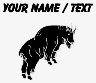 Mountain Goat Silhouette Teddy Bear - Woman Bending Over Silhouette