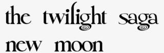 New Moon - Twilight