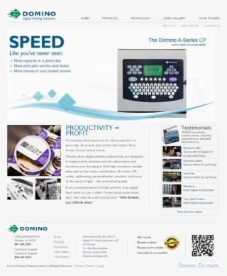 Domino Printing Solutions Competitors, Revenue And - Online Advertising