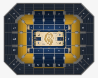 Haas Pavilion - Cal Golden Bears Keychain, Adult Unisex, Midnight Blue