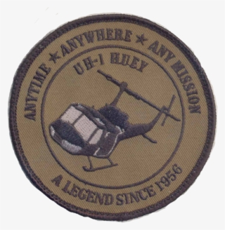 Uh 1 Huey Patch Od Green No Velcro Military, Law Enforcement - Federal Reserve Of Dallas Logo