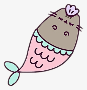 Cat Cute Siren Kawaii Tumblr Girlstickerfreetoedit - Pusheen Mermaids