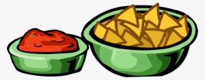 Nachos And Salsa - Bowl Of Chips Clipart