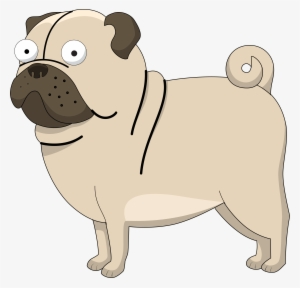 Puppy Clipart Cute Pug - Dog Pug Clipart Png