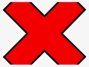 Red Cross Mark Png Transparent Images - Incorrect Cross Jpg