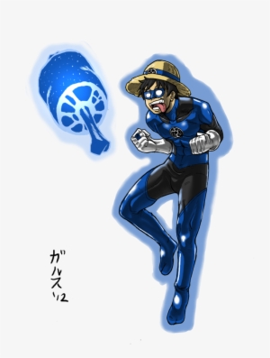 ガ Monkey D - Blue Lantern Fan Art