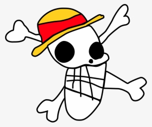 Drawn Flag One Piece Luffy - One Piece Luffy Jolly Roger