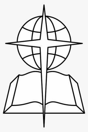 Outline, Cross, Open, Book, Bible, Religious, Southern - Convencion De Iglesia Bautista