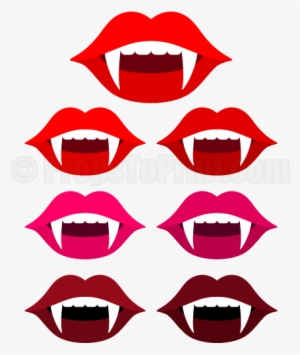 Printable Vampire Mouth Photo Booth Prop - Vampire Photo Booth Props