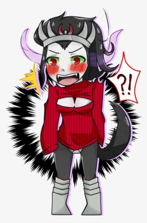 Merror U, Breasts, Cleavage, Clothes, Exclamation Point, - Cartoon