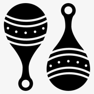 Maracas Couple Vector - Silueta De Maracas