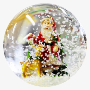 Christmas Ball With Snow And Santa - Christmas Day